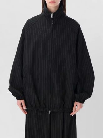 Frankie Shop baxter pinstripe track jacket stand collar