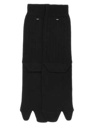 Maison Margiela Black Wool Socks Clothing