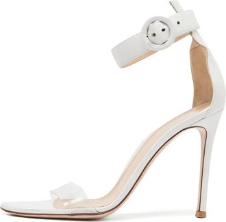 Gianvito Rossi Sandali Portofino con fibbia 100mm - Bianco