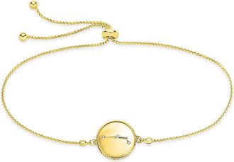 Sterling Forever Sterling Silver Constellation Disk Bolo Bracelet