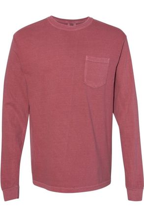 Comfort Colors Garment-Dyed Heavyweight Long Sleeve Pocket T-Shirt