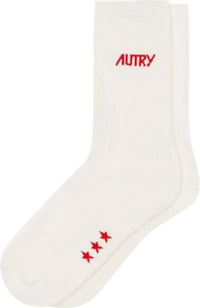 Autry Calcetines con logo Jacquard - Underwear - Hombre - Blanco - M