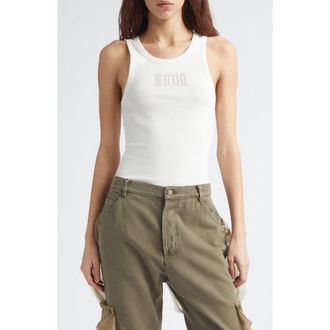 Magliano Nudo Rib Tank in White at Nordstrom, Size X-Small