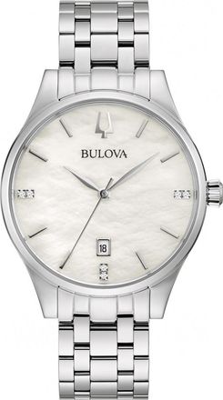 Bulova Womens 96P220 Ladies Classic Watch - Silver - One Size