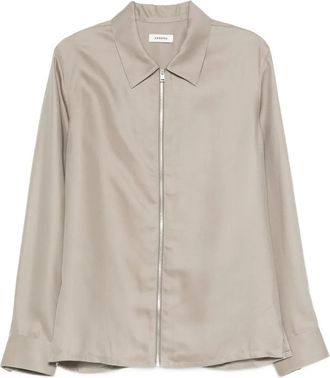 Sandro Giacca-camicia con zip - Verde