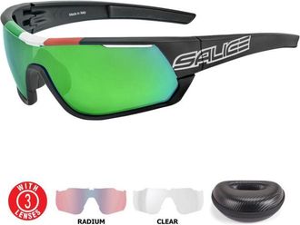 Salice 016 ITA RW 070 CL OR Mens Sunglasses Black Size 134