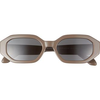 DIFF Eyewear Allegra 53mm Polarized Rectangular Sunglasses in Grey at Nordstrom Rack