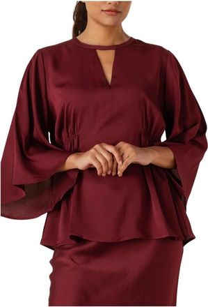 Bruuns Bazaar Overhemden, Dames, Rood, S, Leer, Acacia BBVenila Blouse