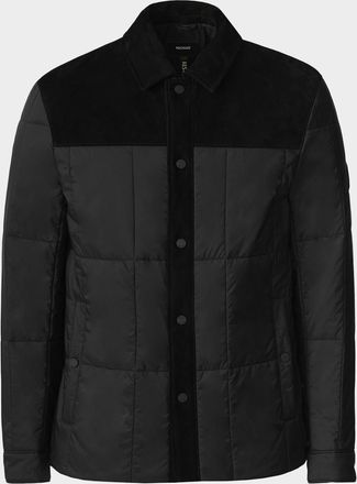Mackage Men & apos;s Henrik Mixed-Media Suede Shirt Jacket