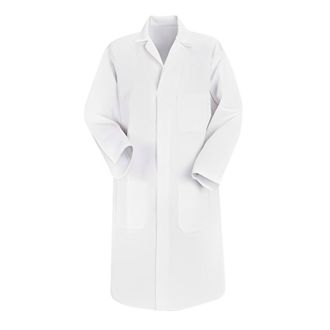 Generic Unisex Laboratory Coat Long Sleeve Industrial Work Shirt for Men and Women Durable White Coat