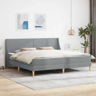 vidaXL Vidaxl Struttura Letto Con Materasso Con Testiera Poliestere