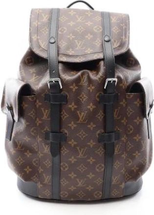 Louis Vuitton Pre-owned Backpack - Heren - Vintage Rugzakken - Bruin - ONE Size - Leer - Vintage