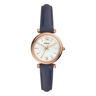 Fossil Carlie Mini Es 4502 - Dames - Horloges - Blauw - ONE Size - Accessoires