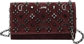 Christian Louboutin Paloma Wallet on a Chain - Dames - Schoudertassen - Bruin - ONE Size - Leer - Tassen