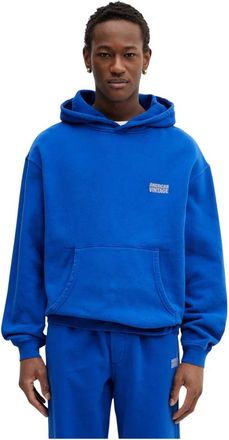 American Vintage Plizzy Hoodie - Heren - Hoodies - Blauw - S - Katoen - Hoodies & sweatvesten