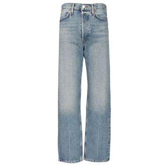 A Gold E Dames, Jeans, Blauw, Maat: W29 Katoen