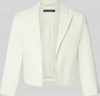 Betty Barclay Cropped Blazer mit Reverskragen in Offwhite, Gr&ouml;&szlig;e 36