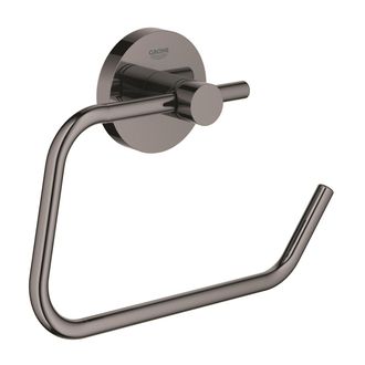 GROHE Essentials Quitapapeles Met&aacute;lico Con Fijaciones Ocultas, Grafito Duro (40689a01)