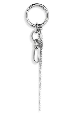 Justine Clenquet Troy Keychain in Palladium at Nordstrom