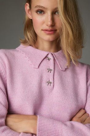 Lisa Says Gah Posey Polo Sweater