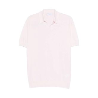 Boglioli Polo Shirts, male, Pink, Size: XL Cotton Polo Shirt