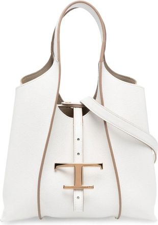 Tod's Timeless Logo Charm Tote Bag