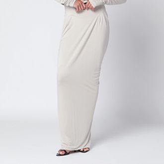Entire studios Ivory Draped Long Skirt