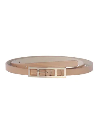 Fabiana Filippi Brown Calf Leather Narrow Belt