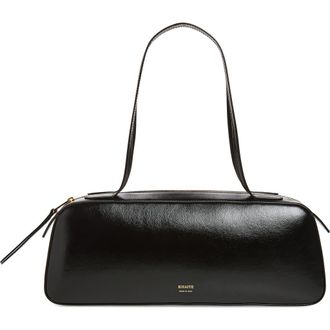 Khaite Simona Leather Shoulder Bag in Black 200 at Nordstrom