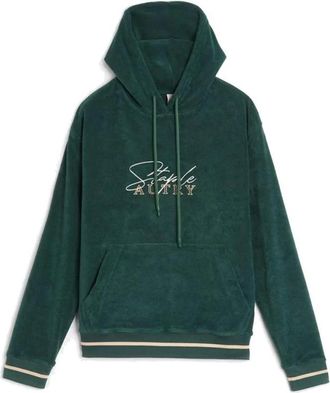Autry Hoodies & sweatvesten, Heren, Groen, M, Katoen, Katoenen hoodie met verstelbaar trekkoord