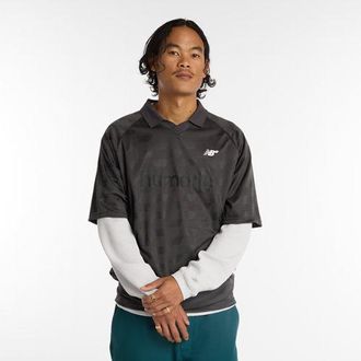 New Balance Uomo Numeric Team Jersey in Nero, Maglia di Poliestere, Taglia 2XL