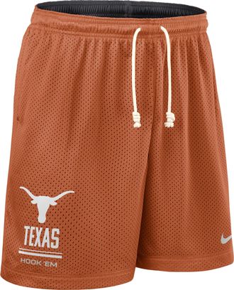 Nike Texas Sideline Reversible Nike Mens Dri-FIT College Shorts in Orange | 03BF08GMTXE-RJ3
