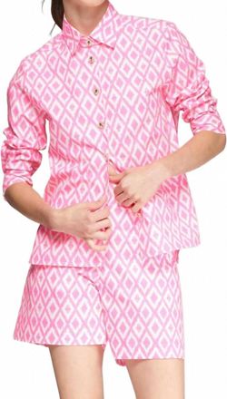 Vilagallo Sandra Bermuda Short In Pink