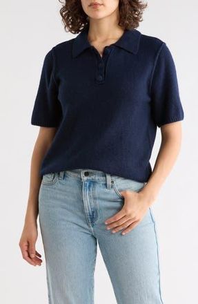 Halogen Short Sleeve Polo in Classic Navy at Nordstrom Rack, Size X-Large