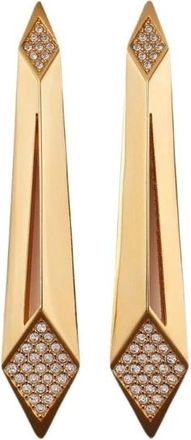 Versace Medusa Kristallen Oorbellen - Dames - Oorbellen - Geel - ONE Size - Accessoires