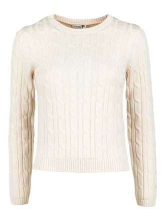 Marella Maglione con lavorazione intrecciata - Toni neutri