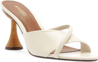 Arezzo Luca High Pointed Toe Slide Sandal in Crema White at Nordstrom, Size 8.5
