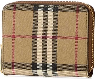 Burberry Womens Printed Canvas Wallet Vntgchkbriarbrown Portafogli
