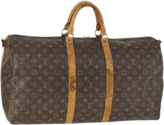 Louis Vuitton Pre-owned Weekend Bags, female, Brown, Size: ONE SIZE Pre-owned Canvas Weekend Bag