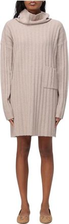 Liu Jo Kleedjes, Dames, Grijs, S, Mini Gebreide Jurk