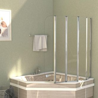 vidaXL Vidaxl - Mampara De Ducha De Vidrio Templado Transparente 120x140 Cm