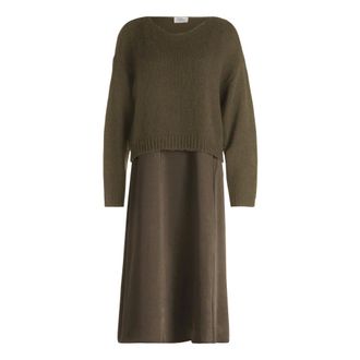 Vera Mont Dames, Jurken, Groen, Maat: 2XL Tweed
