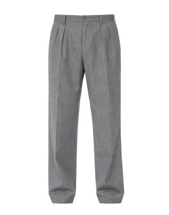 Nine In The Morning Grey Lamiam Double-Breasted Wool-Blend Overfit Coat