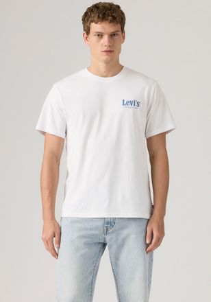 Levi's T-Shirt LEVIS SS RELAXED FIT TEE, Herren, Gr. XL, serving up classics wei&szlig; plus, Jersey, Obermaterial: 100% Baumwolle, bedruckt, relaxed fit h&uuml;ftbedec