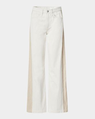 Rag & Bone Logan Spliced Mid-Rise Jeans