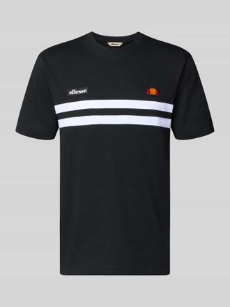 Ellesse T-Shirt mit Label-Stitchings Modell VENIRE in Black, Gr&ouml;&szlig;e XXL