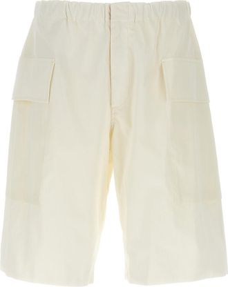 Jil Sander White 94 Bermuda Shorts