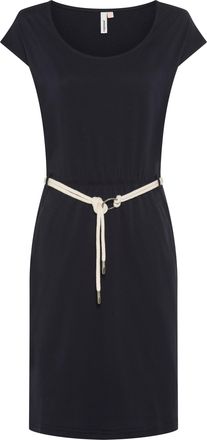 Ragwear Minikleid RAGWEAR LILITHE O, Damen, Gr. XXL, N-Gr, navy, Jersey, Obermaterial: 50% Baumwolle, 50% Modal, unifarben, kniefrei, Rundhals, Kleider Minikl