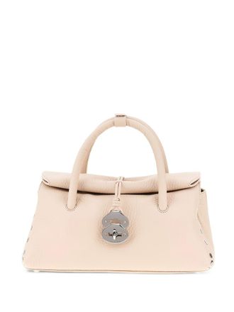 Zanellato Womens Dotta Small Bag In Hammered Leather Pink Callas