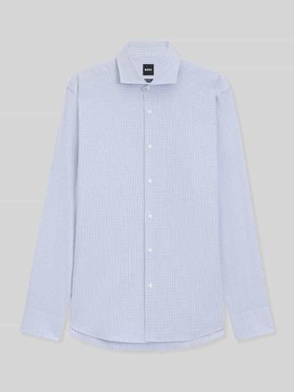 HUGO BOSS Regular Fit Businesshemd aus Baumwoll-Mix in Bleu, Gr&ouml;&szlig;e 39